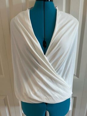 Veronica M Ivory Dolman Cupro Top